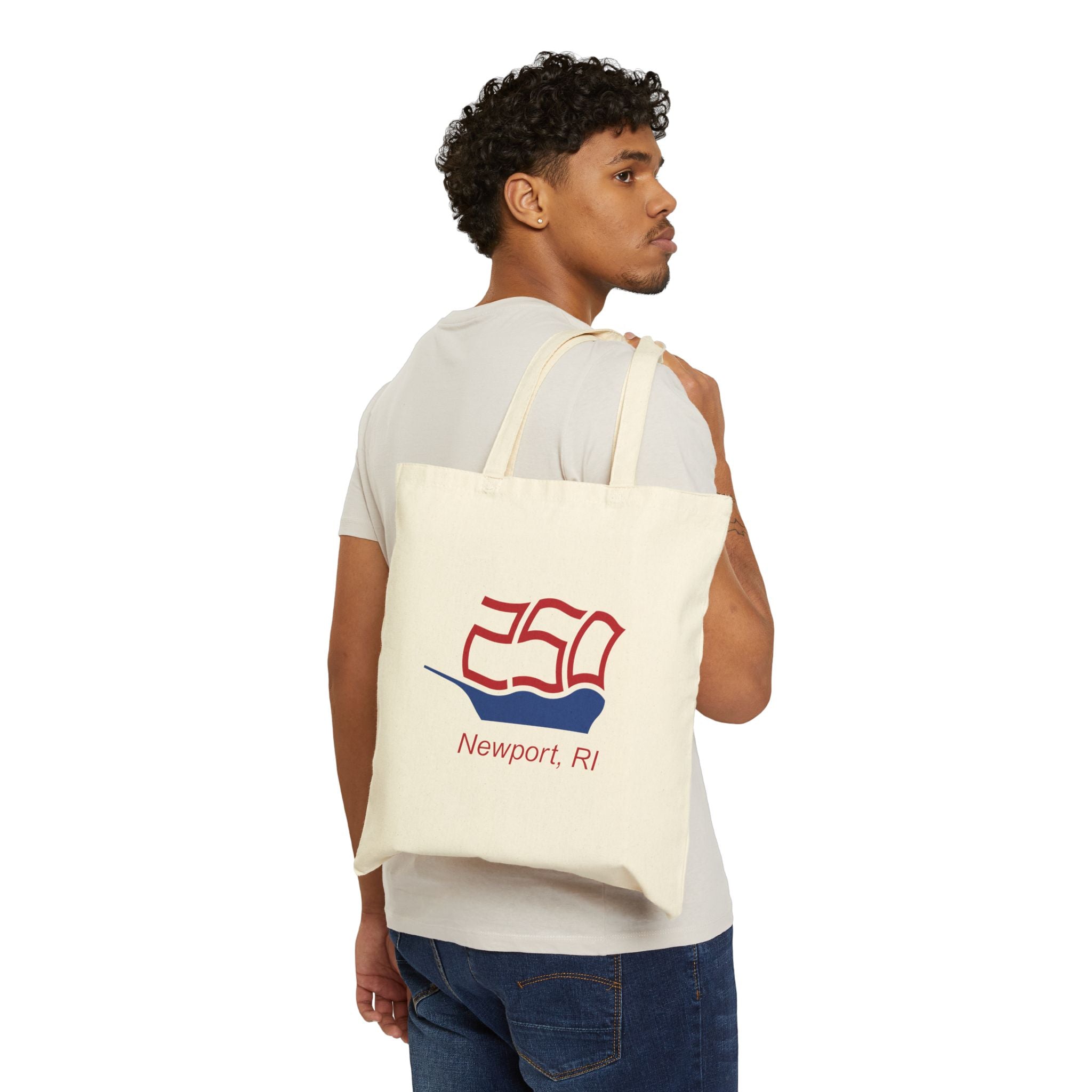 Newport, RI 250th Tall Ships Anniversary Cotton Canvas Tote Bag