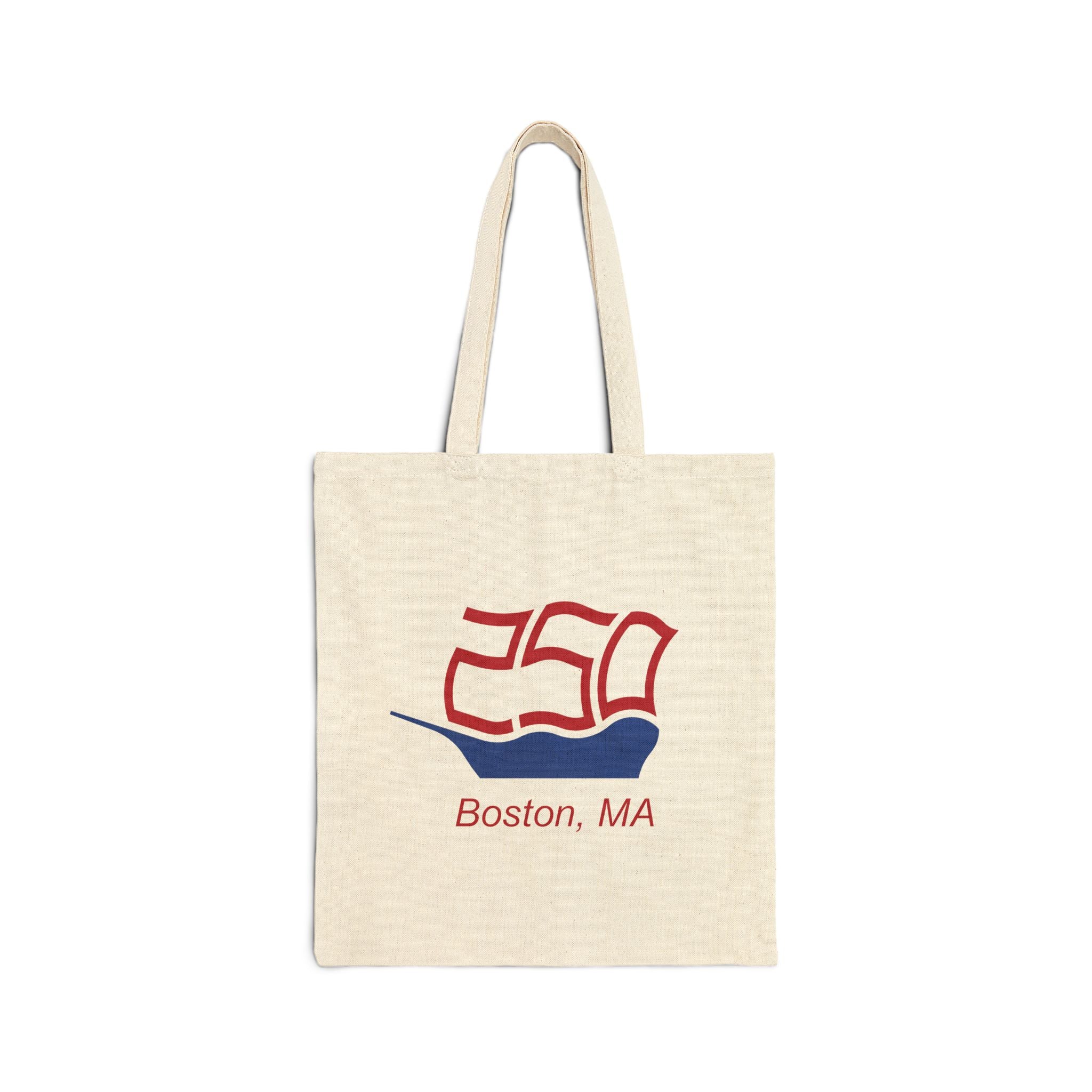 Boston, MA 250th Tall Ships Anniversary Cotton Canvas Tote Bag